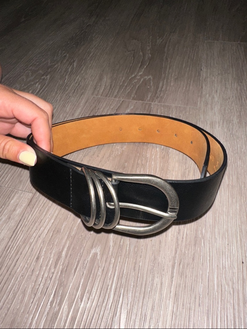 Black D-Ring Casual Belt